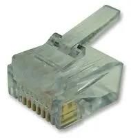 RJ45 CONN, PLUG, 8P8C, 1PORT, CAT6, PK5 112-080800-34