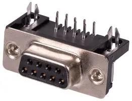 CONNECTOR, D SUB, RECPT, THT, R/A, 9WAY 5504F1-09S-02-03-F1