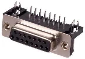 SOCKET, D, PCB, R/A, 15WAY 5504F1-15S-02-03-F1