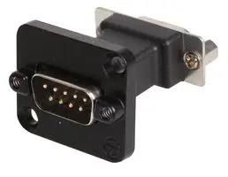 D-SUB FEEDTHROUGH 9P BLACK M-F NADB9MF-B