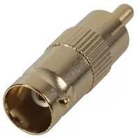 ADAPTOR, BNC SKT TO PHONO P, GOLD PSG08567