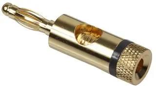 4MM PLUGS, GOLD, BLACK PSG08638