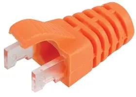 STRAIN RELIEF BOOT, PVC, RJ45 CONNECTOR PS6OR#100