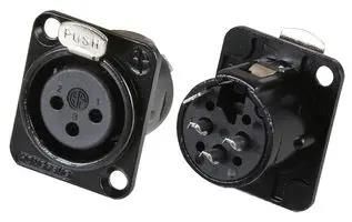 XLR CHASSIS SKT 3 POLE BLACK METAL PSG08740