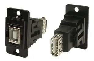 USB ADAPTER, 2.0 TYPE B RCPT-A RCPT CP30707NMB