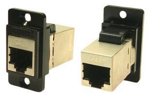 ADAPTR, RJ45 JACK-JACK, 8P8C, CAT6, CSK CP30722SMB