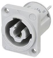 POWER CONN, INLET, 20A/250VAC, GREY NAC3MPXXB