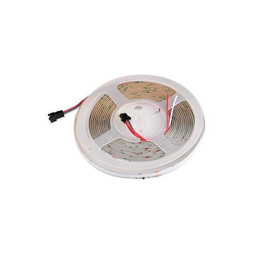 LED juosta, 24Vdc, 10W/m, COB 420LED/m, RGB, IP20, skaitmeninė IC WS2811 10pix/m COB-RGB420-10-24-IC