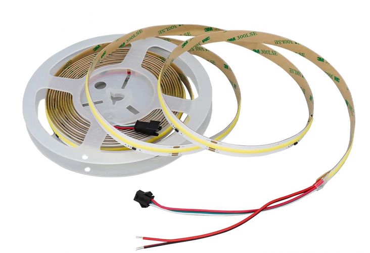 LED juosta 24Vdc, 10W/m, COB 480LED/m, skaitmeninė WS2811, 4000K, IP20, 180°, LEMLUX COB-NW420-IC