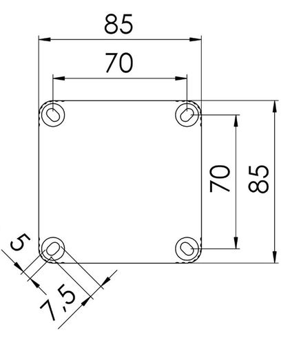 Junction Box 85x85x51mm, for Ø3-12mm Cables, IP66/IP67 COMBI-308-LG