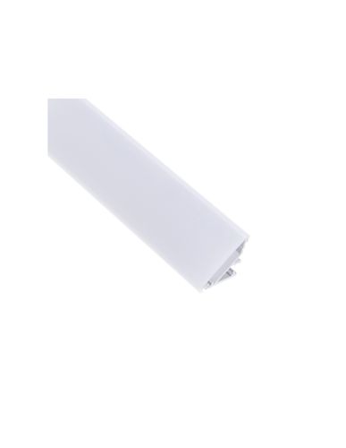 Profilis aliuminis anoduotas LED juostoms su matiniu dangteliu, kampinis 45° CORNER LINE, 2m CORNERLINE-OP-2M-S