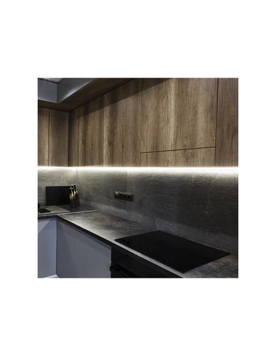 Profilis aliuminis anoduotas LED juostoms su matiniu dangteliu, kampinis 45° CORNER LINE, 2m CORNERLINE-OP-2M-S