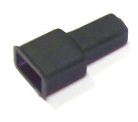 Terminals cover M-6.3mm Black CO/IZ/6.3MB