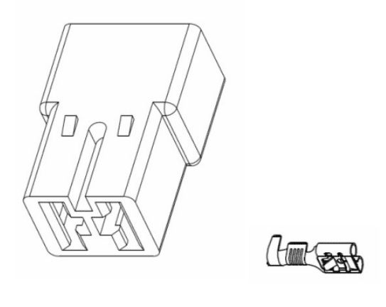 Terminals cover;female;ways:2 CO/ON2W/F