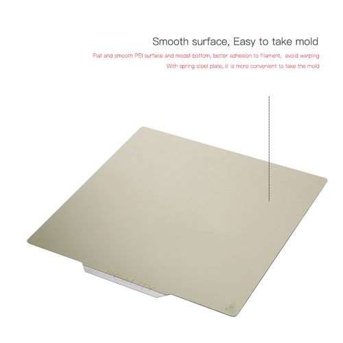 3D spausdinimo paviršius PEI blizgus 235x235x1mm (skirtas Ender-3/Ender-3 Pro/Ender-3s/Ender-5/CR20 PRO/CR20) CREALITY CRE-4004090039