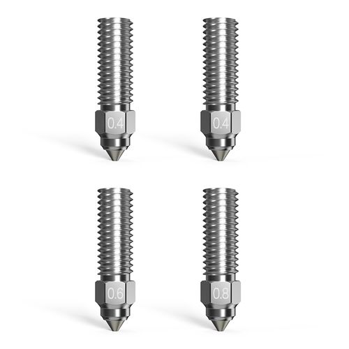 3D spausdintuvo purkštukų komplektas bimetal konstrukcija (2x0.4mm 0.6mm 0.8mm) skirti K1/K1Max, CR-M4, ENDER-3V3KE spausdintuvams CREALITY CRE-4008030058 6971636400493