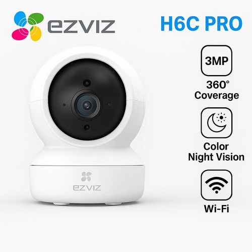 Wi-Fi kamera H6C PRO, 3MP 2K, 360° valdoma, Micro SD iki 512GB, IP20 CS-H6C-3MP 6941545632667