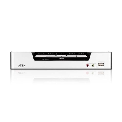 4-Port USB HDMI KVM Switch with Audio & USB 2.0 Hub (KVM cables included) CS1794-AT-G 4710423775718