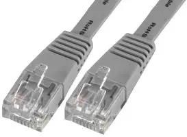 PATCH LEAD, SLIM CAT 6, GREY 0.5M PSG91033