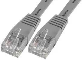 PATCH LEAD, SLIM CAT 6, GREY 1M PSG91034