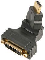 ADAPTER, DVI-D FEMALE-HDMI MALE, SWIVEL PSG90731