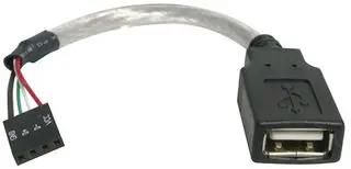 LEAD, USB A FEM TO 4 PIN HEADER,15CM USBMBADAPT