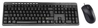 KEYBOARD & MOUSE SET, USB, OPTICAL, BLK KBMS-001