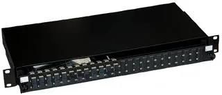 SC FIBRE PATCH PANEL, 24PORT, 1U 009-022-020-12S
