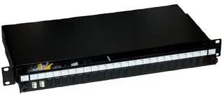 LC FIBRE PATCH PANEL, 4PORT, 1U 009-022-040-02S