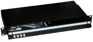 LC FIBRE PATCH PANEL, 8PORT, 1U 009-022-040-04S
