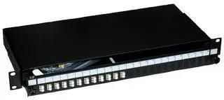 LC FIBRE PATCH PANEL, 24PORT, 1U 009-022-040-12S