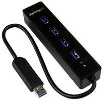 HUB, 4 PORT PORTABLE USB3.0, STARTECH ST4300PBU3