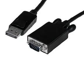 LEAD, DISPLAYPORT-VGA 1920X1200 2M BLACK DP2VGAMM6B