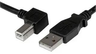 LEAD, USB2.0-LEFT ANGLE USB B MALE 3M USBAB3ML