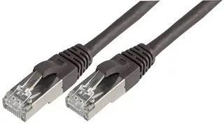 PATCH LEAD, CAT 6A, SFTP, BLACK 1M 003-010-010-09C
