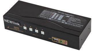 KVM SWITCH, 4 PORT USB NLKVM-100-4