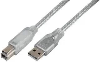 LEAD, USB3.0 A MALE-B MALE 2M CLEAR PSG91166