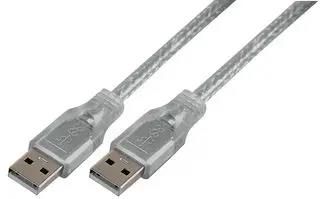 LEAD, USB3.0 A MALE-A MALE 2M CLEAR PSG91170