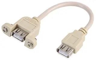 LEAD, USB A FEMALE-CHASSIS MOUNT SOCKET PSG91186