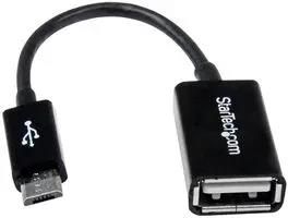 ADAPTER, MICRO USB-USB OTG BLACK UUSBOTG