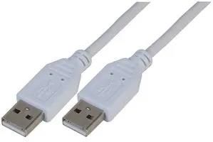 LEAD, USB2.0 A MALE - A MALE, WHITE 3M PSG91453