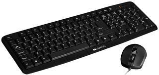 KEYBOARD & MOUSE SET, USB, OPTICAL, BLK CNE-CSET1-UK