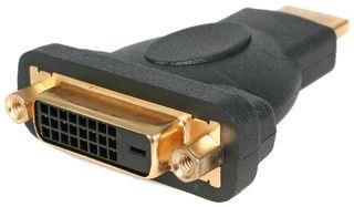 ADAPTER, HDMI PLUG-DVI-D RCPT, 1WAY HDMIDVIMF