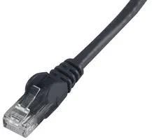 PATCH CORD, RJ45 PLUG-PLUG, BLK, 200MM PSG91508