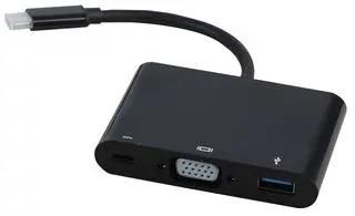 ADAPTER, USB-C - USB3.0/VGA/PD, BLACK PSG91585