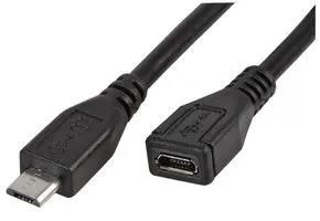LEAD, MICRO USB EXTENSION, M-F, 0.5M PSG91626