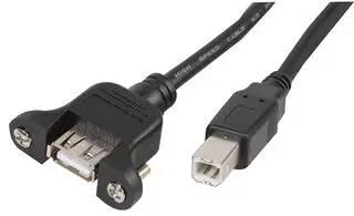 LEAD,PANEL MOUNT USB A FEMALE-USB B MALE PSG91627