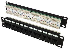 CAT 6 1U 10IN 12 PORT PATCH PANEL SF12EP