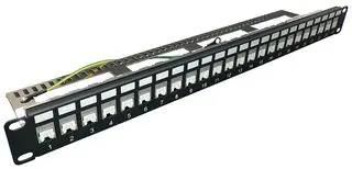 PATCH PANEL, 24 PORT, 1U, CAT6A SGKF24