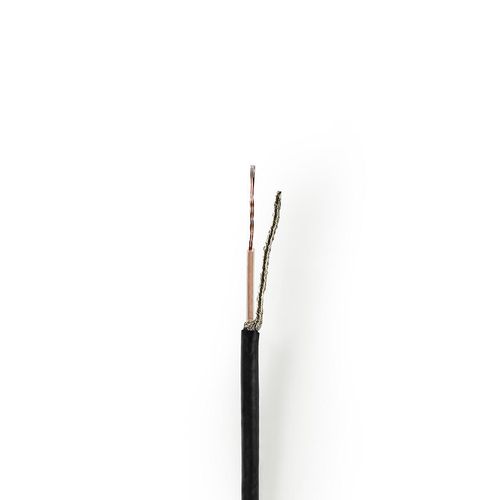 Coax Cable On Reel | RG174 | 50 Ohm | Single Shielded | ECA | 100.0 m | Coax | PVC | Black | Reel CSBR0210BK1000 5412810306664